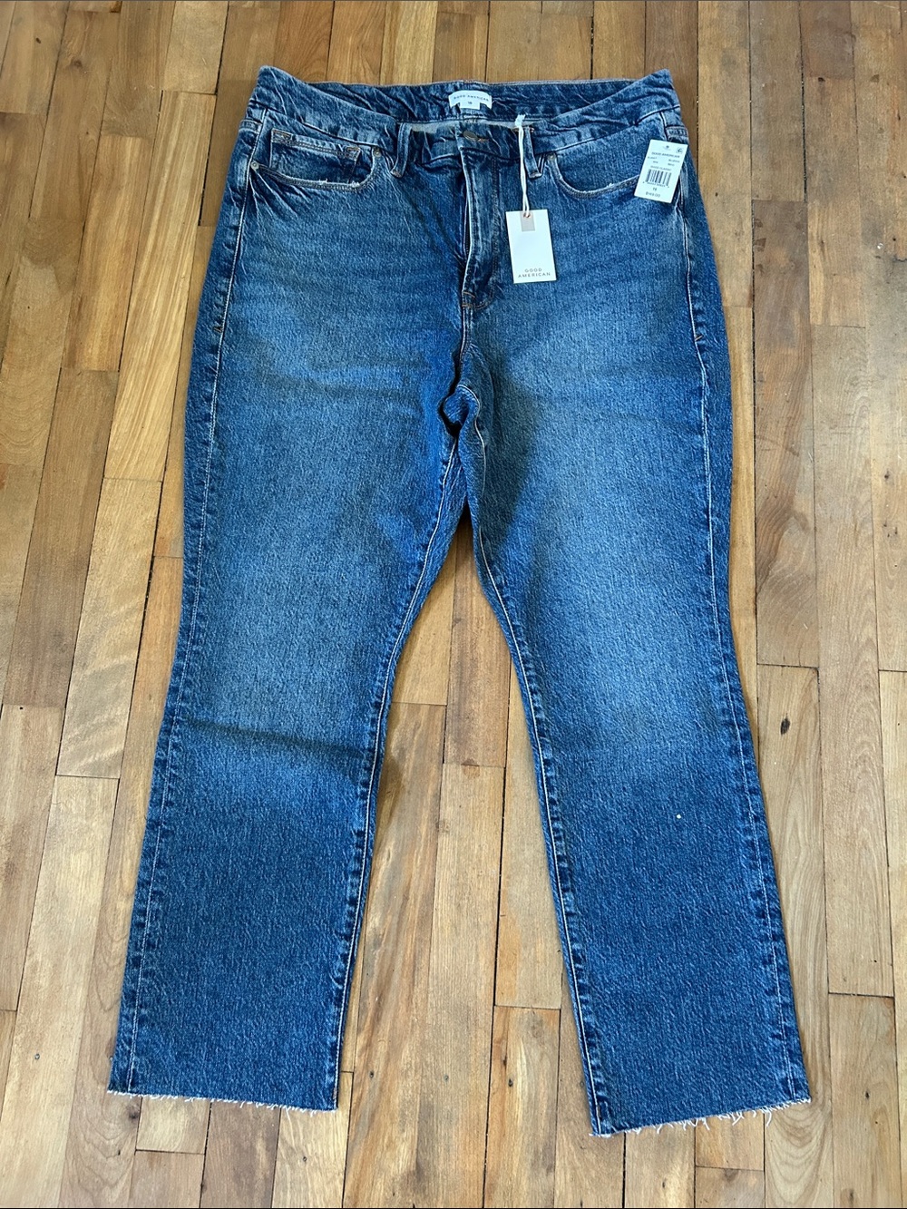 Good American Classic High-Rise Straight Leg Women’s Jeans - Blue